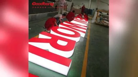 Signes inoxydables 3D de lettres de la Manche énorme forte extérieure de publicité de taille